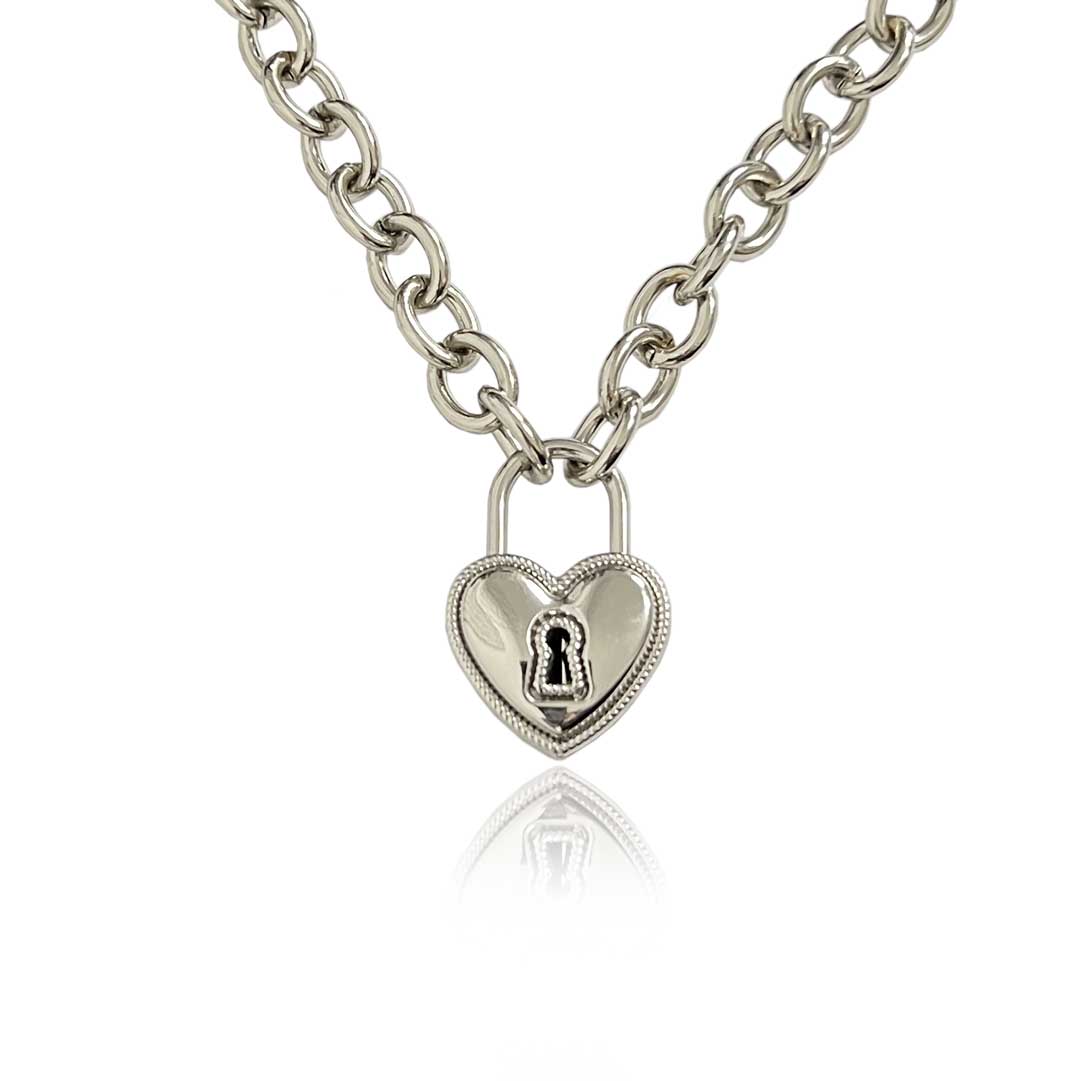 Colar Cadeado Coração