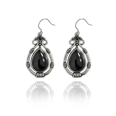 Brinco Gota | Pedra Preta