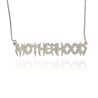 Colar MOTHERHOOD com Letra Trash Metal